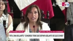 Presidenta de Perú descarta renunciar y propone adelantar elecciones
