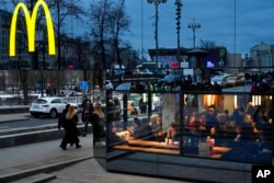 Un restaurante McDonald's en Moscú, Rusia, el 13 de marzo de 2022.