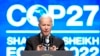 President Joe Biden speaks at the COP27 U.N. Climate Summit, Nov. 11, 2022, at Sharm el-Sheikh, Egypt. 