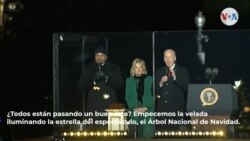Joe and Jill Biden encienden el tradicional árbol de Navidad en Washington, DC
