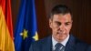 Perdana Menteri Spanyol Pedro Sanchez berbicara dalam konferensi pers di sela kunjungannya ke Kawasan Industri Mondragon di Kunshan, China, pada 11 September 2024. (Foto: AFP/Hector Retamal)
