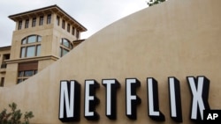 ARCHIVO- Sede de operaciones de Netflix en Los Gatos, California. 11/10/11. AP Foto/Paul Sakuma.