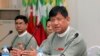 ပြည်ထောင်စုရွေးကောက်ပွဲကော်မရှင် ဥက္ကဋ္ဌနဲ့ တာဝန်ရှိသူများ။ 