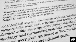 La declaración del abogado personal del presidente Joe Biden, Bob Bauer, fotografiada el sábado 21 de enero de 2023.