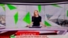 This picture taken on March 2, 2022, in Paris, France, shows RT France network last live emission due to a European Union decision after the Russia's invasion of Ukraine. The French version of the Russian media RT is no longer broadcast on television in France.