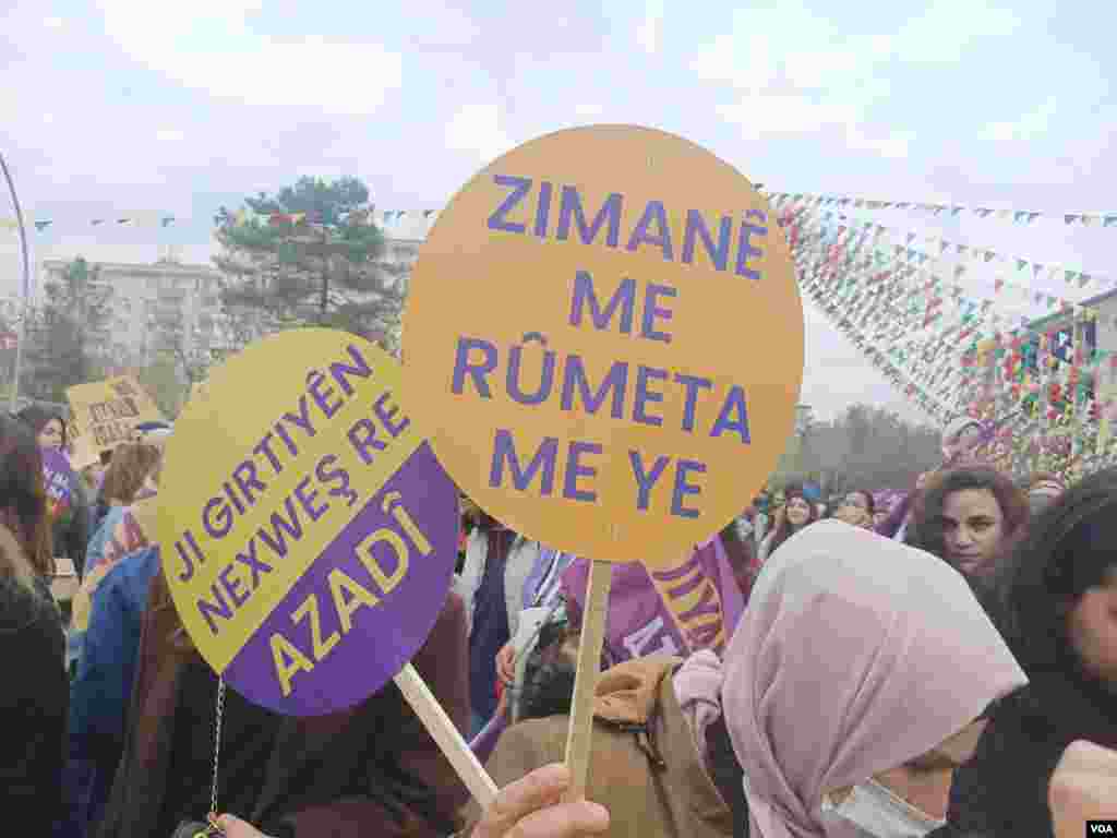 International Women's Day celebrations in Diyarbakir, Turkey.