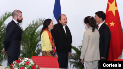 Nicaragua reconoció a China como "único gobierno legítimo" en diciembre de 2021, tras romper lazos con Taiwán. Foto tomada de medios oficiales