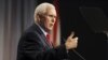 El exvicepresidente Mike Pence habla en el capítulo de Florida de la reunión anual de la Sociedad Federalista en el resort Disney's Yacht Club en Walt Disney World el viernes 4 de febrero de 2022 en Lake Buena Vista, Florida, EE. UU.