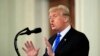 President Donald Trump speaks during a news conference in the East Room at the White House in Washington, Nov. 7, 2018. 