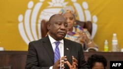 Mutungamiri wenyika yeSouth Afria VaCyril Ramaphosa .