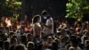 Serbia, Belgrade, People attend a rally against the government's lockdown measures, amid the spread of the coronavirus disease 