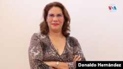 Elvira Cuadras, socióloga nicaragüense. Foto VOA