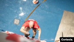 El venezolano Erik Noya es profesional de la escalada de velocidad. Es subcampeón del mundo y tercero del ranking mundial.