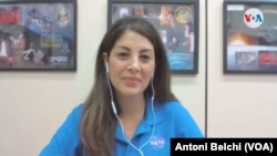 La colombiana Diana Trujillo, directora de vuelos de la NASA. Foto de toma de video.