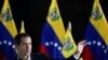 El líder opositor de Venezuela, Juan Guaidó, se dirige a los medios de comunicación, durante una conferencia de prensa del partido Voluntad Popular en Caracas, Venezuela, el 14 de junio de 2022.