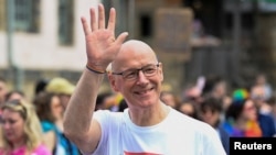 Kryetari i partisë Kombëtare Skoceze John Swinney. Edinburgh, Britani, 22 qershor 2024.