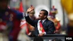 Ollanta Humala, un militar retirado de izquierda de 49 años, se convertió en el nuevo presidente de Perú por los próximos cinco años.