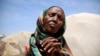 An elderly woman at the IDP camp in Baidoa, Somalia, March 7, 2017, where the drought is severe. 