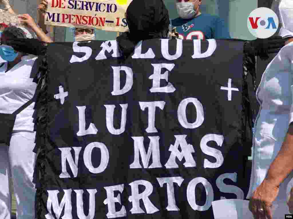 El gobierno en disputa del pa&#237;s sostiene que la curva de contagios por COVID-19 en Venezuela se ha aplanado y que cuentan con los medicamentos necesarios para atender a los pacientes con COVID-19. Foto: &#193;lvaro Algarra, VOA.