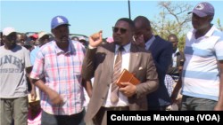 Energy Mutodi, Zimbabwe deputy information minister speaks about his opposition to the planned quarry mining project in Domboshava area on May 6, 2019. 