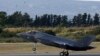 A F-35B aircraft lands at Akrotiri Royal air forces base near coastal city of Limassol, Cyprus, May 21, 2019.