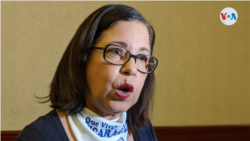 Violeta Granera es miembro de la Coalición Nacional de Nicaragua. [Foto de Miguel Bravo, VOA]