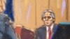 El exeditor del National Enquirer David Pecker durante su tercera jornada de testimonio en el proceso penal del expresidente Donald Trump en Nueva York, EEUU, el 26 de abril de 2026.