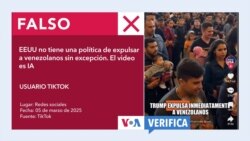 Se trata de un video de TikTok que busca desinformar. El video fue creado con inteligencia artificial (IA). 