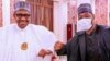 Buhari (hagu) da gwamna Zulum (dama) (Instagram/Babagana Zulum