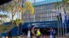 Fachada del edificio donde se ubica el Ministerio de Gobierno en Nicaragua. 