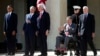 (L-R) President Barack Obama, former presidents George W. Bush, Bill Clinton, George H.W. Bush, and Jimmy Carter (R) at the dedication of the George W. Bush presidential library on the campus of Southern Methodist University in Dallas, April 25, 2013. 