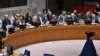 Wakil Duta Besar Amerika Serikat untuk PBB Robert Wood mengangkat tangannya untuk memveto rancangan resolusi yang menyerukan gencatan senjata di Gaza, selama pertemuan Dewan Keamanan PBB di New York City, Rabu 20 November 2024.