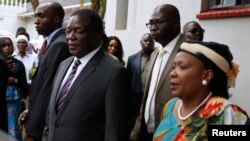 Mutungamiri wenyika VaEmmerson Mnangagwa nemudzimai wavo Amai Auxillia Mnangagwa