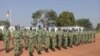 Troupes camerounaises sur la base onusienne de la MINUSCA à Bossangoa, République centrafricaine, 27 décembre 2018. 
