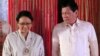 Philippine President Rodrigo Duterte talks with Indonesia's Foreign Minister Retno Marsudi during her courtesy call by foreign ministers of the 50th ASEAN Foreign Ministers' Meeting in Manila, Philippines Tuesday, Aug.8, 2017.