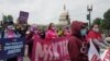 Inmigrantes y activistas de organizaciones se dieron cita en Washington DC, el 12 de mayo de 2021, para pedir soluciones inmediatas y permanentes para los trabajadores esenciales extranjeros.