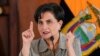 Canciller de Ecuador dice estar lista para reanudar el diálogo con México