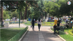 Casi no hay peatones en este parque de Bolivia. (Foto: Fabiola Chambi)