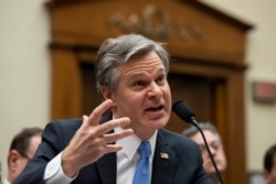 El director del FBI, Christopher Wray, testifica durante una audiencia de supervisión del Comité Judicial de la Cámara, en Capitol Hill, el 5 de febrero de 2020 en Washington.