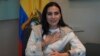 ARCHIVO - La vicepresidenta suspendida de Ecuador, Verónica Abad, habla durante una entrevista en Quito, Ecuador, el viernes 22 de noviembre de 2024. (Foto AP/Dolores Ochoa).