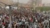 Hundreds of protesters gathered in the southwestern Iranian city of Khorramshahr on June 29, 2018, to denounce Iranian authorities’ handling of water shortages that have left residents with salty, polluted water to drink. (VOA Persian)