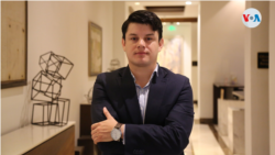 El economista nicaragüense Maykell Marenco. Foto. Houston Castillo, VOA.
