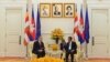 ឯកអគ្គរដ្ឋទូតអាមេរិកប្រចាំកម្ពុជាលោក William A. Heidt និងលោកនាយករដ្ឋមន្ត្រី ហ៊ុន សែន បានជួបពិភាក្សាគ្នាដើម្បីជំរុញទំនាក់ទំនងល្អរវាងសហរដ្ឋអាមេរិកនិងកម្ពុជា មុននឹងលោកឯកអគ្គរដ្ឋទូត បញ្ចប់បេសកកម្មនៅកម្ពុជា ភ្នំពេញ ថ្ងៃទី២០ ខែវិច្ឆិកា ឆ្នាំ២០១៨។ (រូបថតដោយ U.S. Embassy Phnom Penh)