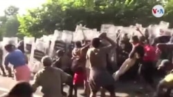 Enfrentamiento de Guardia Nacional con caravana de migrantes