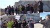 Kosovo, Pasjane, protest in front of the Health center 