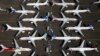 Archivo - Aviones Boeing 737 MAX estacionados en un terreno de Boeing in Seattle, Washington, Julio 1, 2019. 
