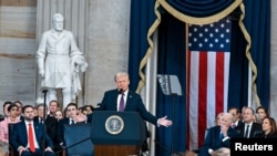Donald Trump habla después de ser nombrado como el 47º presidente de los Estados Unidos. 