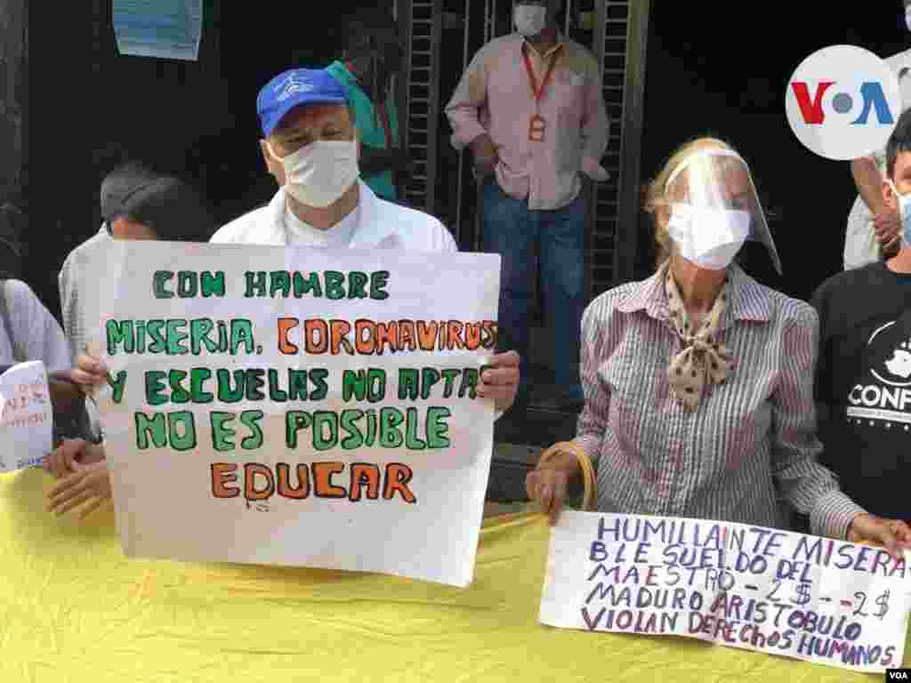 Los profesores ya hab&#237;an salido a principios de mes en todo el pa&#237;s en busca de un mejor salario durante el D&#237;a Mundial del Docente. 