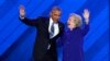 ABŞ prezidenti Barak Obama və prezidentliyə demokrat namizəd Hillari Klinton Filadelfiyada Demokrat partiyasının qurultayında