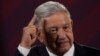 ARCHIVO: El presidente mexicano, Andrés Manuel López Obrador, durante su conferencia de prensa diaria en el Palacio Nacional de la Ciudad de México el 18 de mayo de 2023.